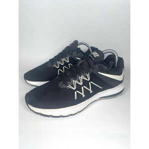 Nike Women's Zoom Winflo 3 Size 9.5 Black White Running Training Athleisure Gym